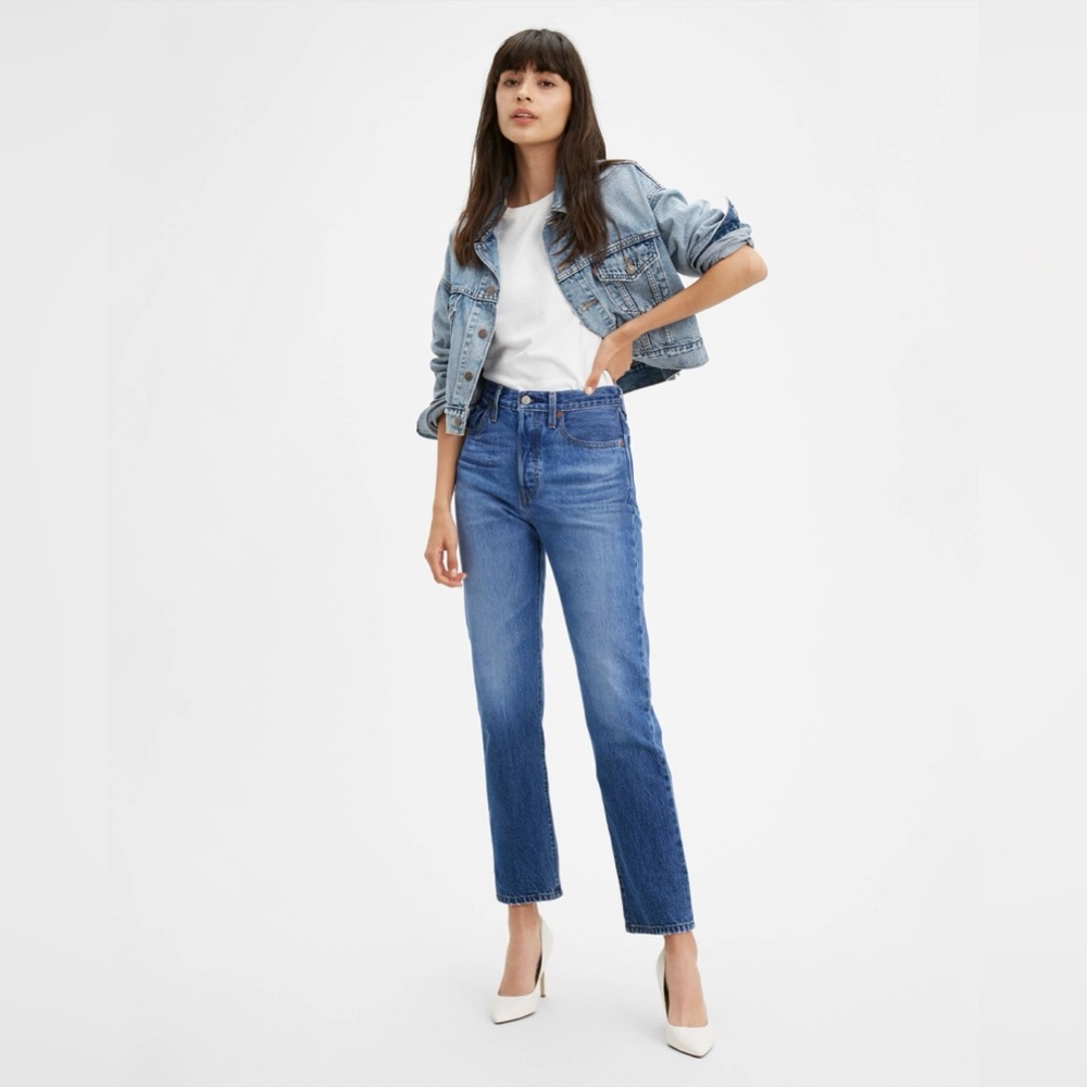 26x 30 Levi's 501 Charleston Sky Dark Wash Jeans
